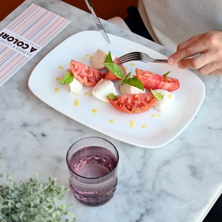 431241-1 Сервировочная тарелка, белый, 28х20 см