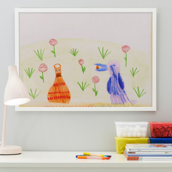 60371842 Рама, белый, 50x70 см