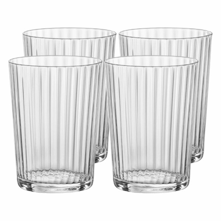 349791-4 Набор стаканов, прозрачное стекло, 500 мл, 4 шт