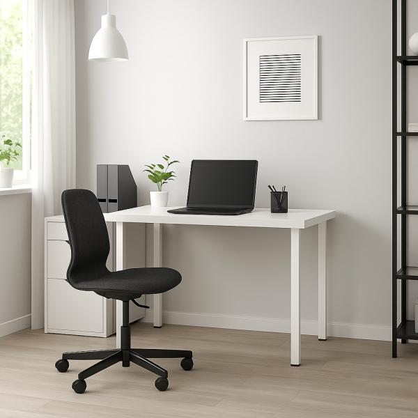 00449 Стол письменный, белый, 1/ТТ, 120x75x55 см