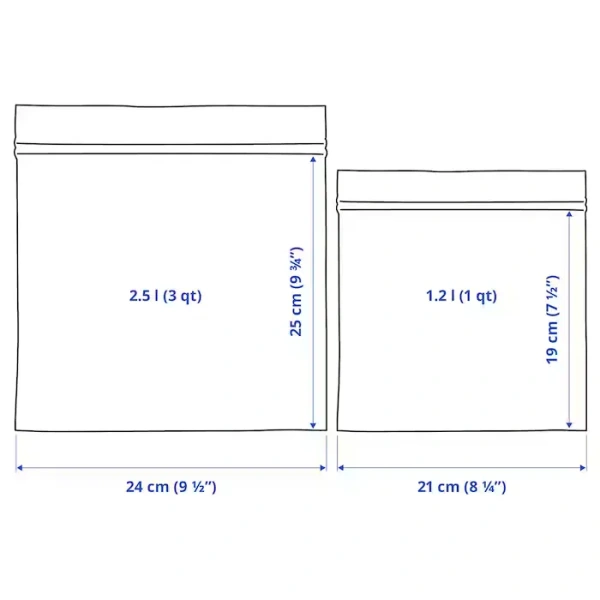 30339349 Пакет закрывающийся, желтый/белый, 50 шт.