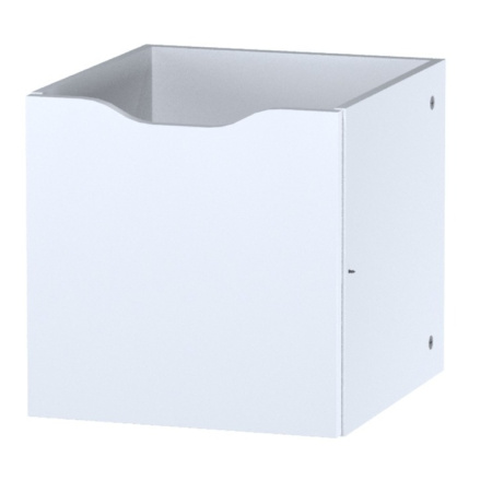 01873 Модуль с дверцей для стеллажа, 33x33x37, белый