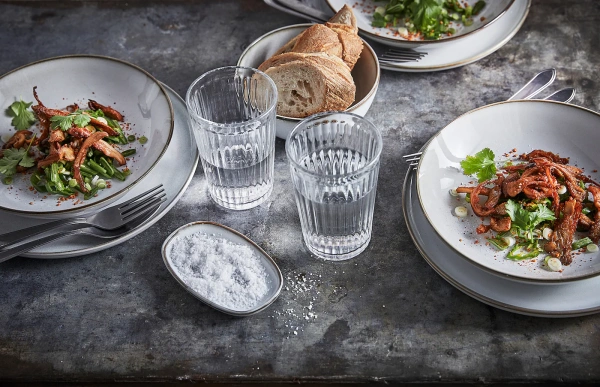 90457151 Тарелка, серый, 25 см, 4 шт