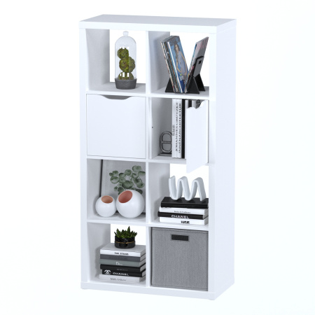 01873 Модуль с дверцей для стеллажа, 33x33x37, белый