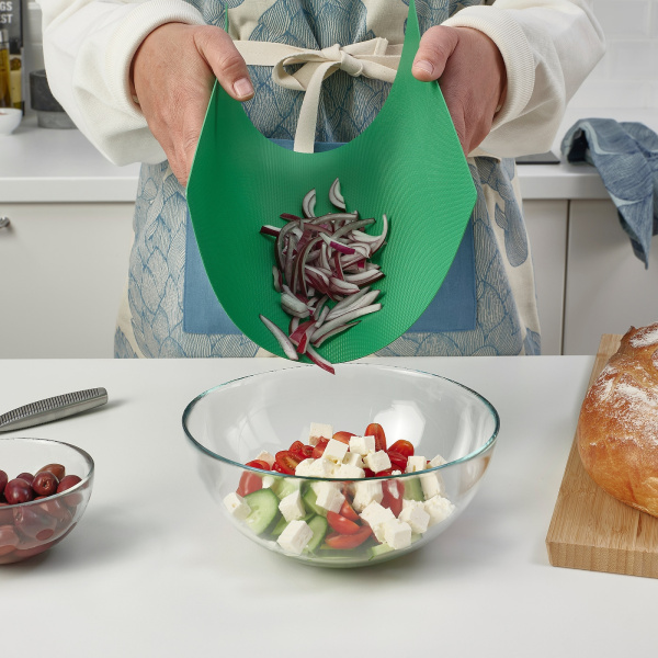 40559680 Гибкая разделочная доска,  зеленый/светло-зеленый, 28x36 см, 2 шт.