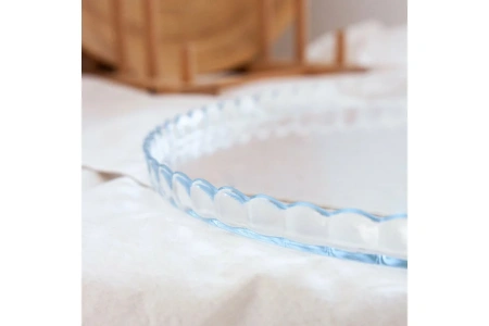 95198 Блюдо сервировочное с крышкой, прозрачный, 32 см