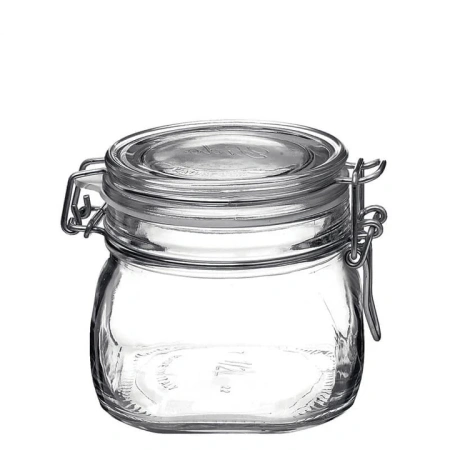 149210 Банка с крышкой, прозрачное стекло, 0.5 л