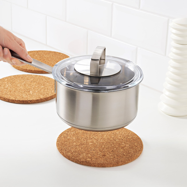 87077700 Подставка под горячее, пробка, 19 см, 3 шт.