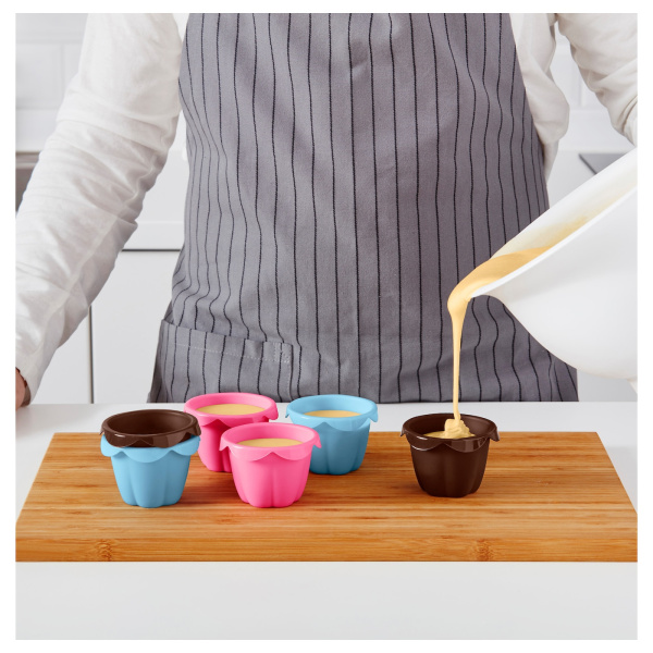 70393527 Формочка для выпечки, разные цвета, 6 шт.