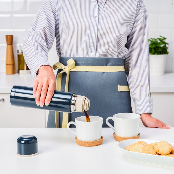 40450637 Стальной термос, синий, 0.5 л