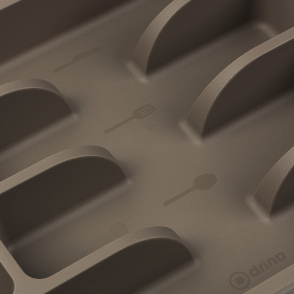 10534 Лоток для столовых приборов S, разные цвета, 34x25 см