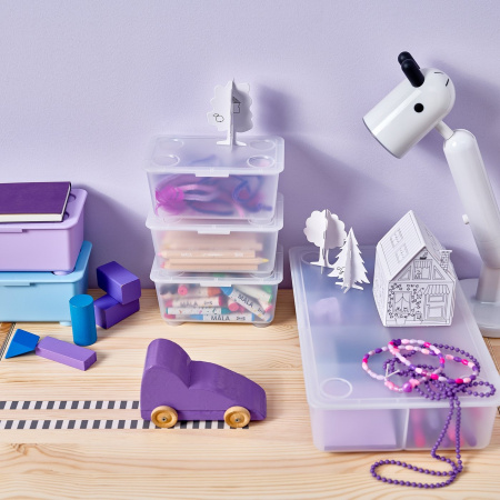 40604116 Контейнер с крышкой, прозрачный, 17x10 см, 3 шт