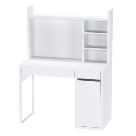 02399 Надстройка для стола письменного, белый, 105х65х17 см