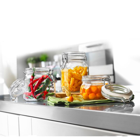 149210 Банка с крышкой, прозрачное стекло, 0.5 л