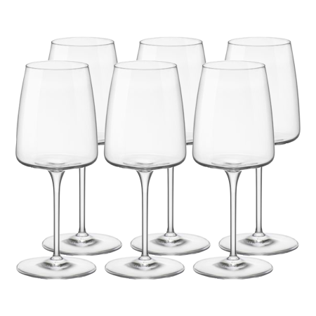 365751-6 Набор бокалов для вина, прозрачное стекло, 378 мл, 6 шт