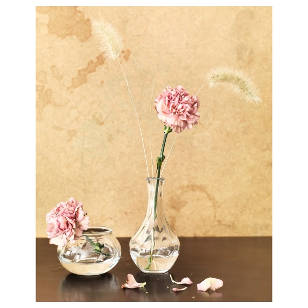 40350058 Ваза, прозрачное стекло, 8 см