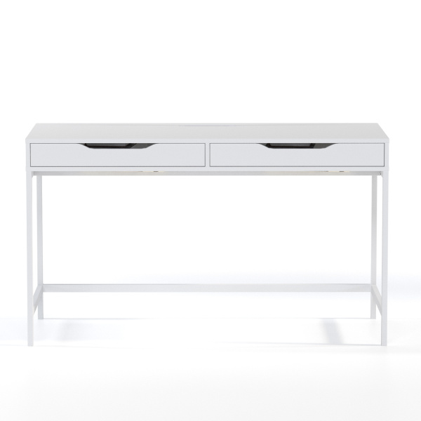 01439 Стол письменный, белый, 132x58x76 см