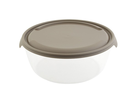 P1FO005 Контейнер пластиковый с крышкой, круглый, разноцветный, 3 л