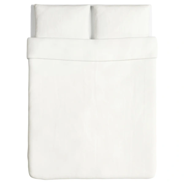50318548 Пододеяльник и 2 наволочки, белый,200x200/50x70 см