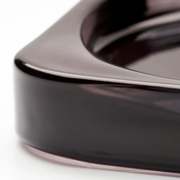 70483537 Тарелка для свечи, черный, 10x10 см