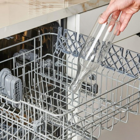 666261 Бутылка с бугельным замком, прозрачное стекло, 0,5 л