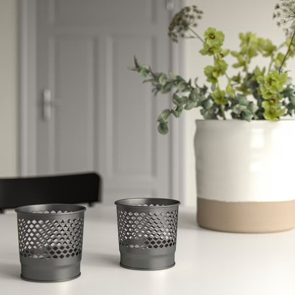 50559415 Подсвечник, серый, 9 см