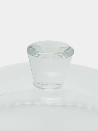 95198 Блюдо сервировочное с крышкой, прозрачный, 32 см