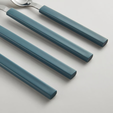 80608301 Набор столовых приборов, 16 предметов, серый/синий