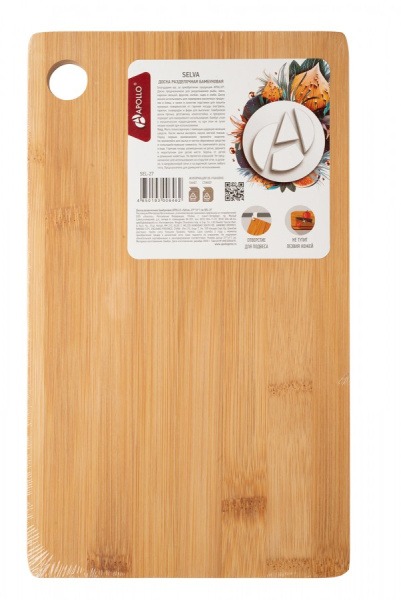 80421103 Разделочная доска, бамбук,16x27 см