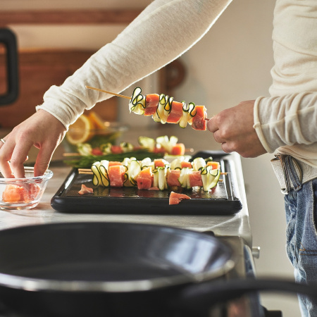 90580896 Сковорода, черный, 28 см