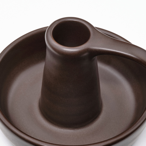 90551709 Подсвечник, коричневый, 8 см