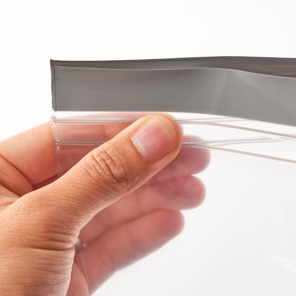 50342237 Пакет закрывающийся, серый/белый, 50 шт.