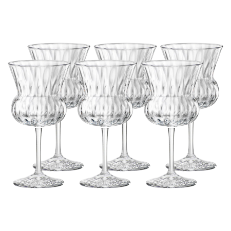 10000005016-6 Набор бокалов для коктейля, прозрачное стекло, 245 мл, 6 шт