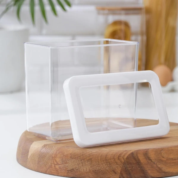 12970000 Контейнер+крышка д/сухих продуктов, прозрачный/белый, 1,7 л