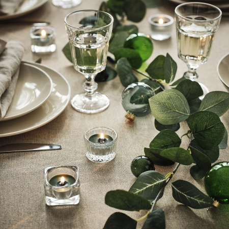 70576112 Свеча греющая ароматическая, Зимняя ель/зелень, 3,5 часа, 30 шт