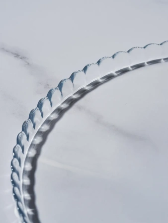 112553 Блюдо сервировочное, прозрачный, 24 см