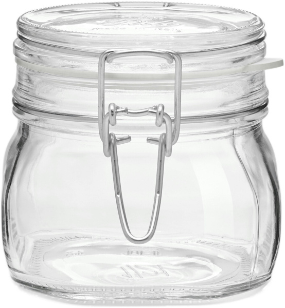 149210 Банка с крышкой, прозрачное стекло, 0.5 л