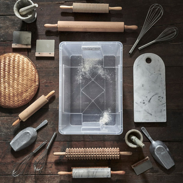 40376440 Контейнер, прозрачный, 56x39x28 см/45 л