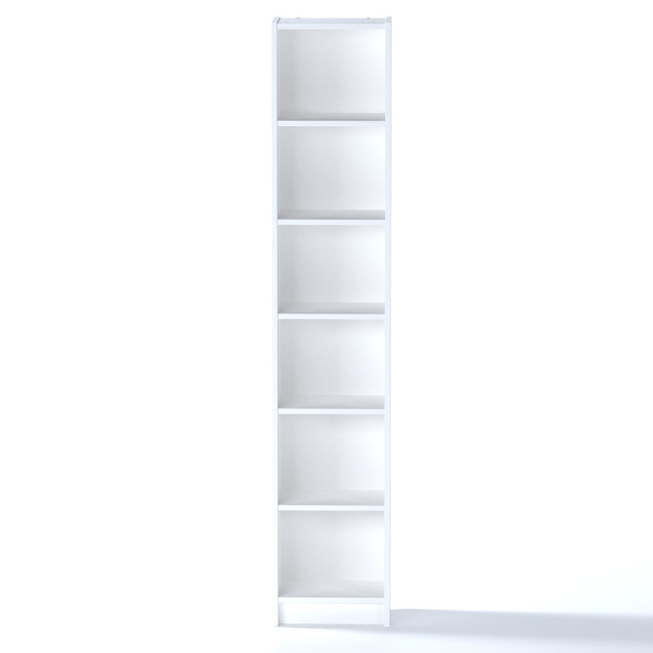 00326 Стеллаж, 38х198х28 см, белый