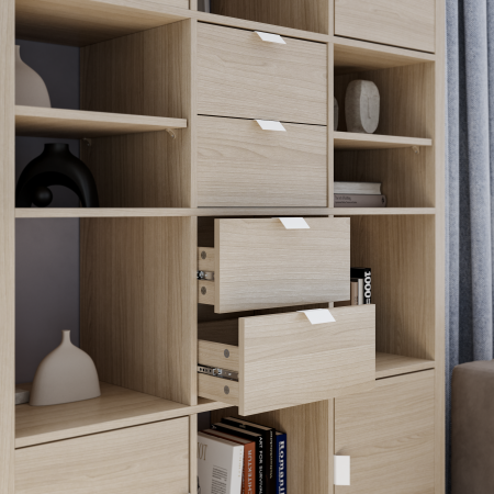 00708 Вставка с 2 ящиками, 33х33х37 см, дуб беленый