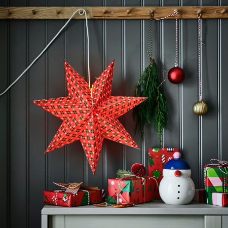 00606589 Абажур, розовый/зеленый, 48 см