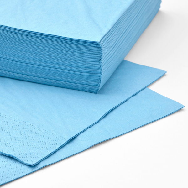 40553555 Салфетка бумажная, ярко-голубой, 33x33 см, 50 шт