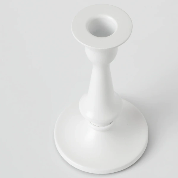 30497942 Подсвечник, белый, 15 см