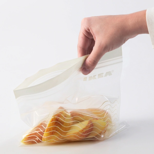 50342237 Пакет закрывающийся, серый/белый, 50 шт.