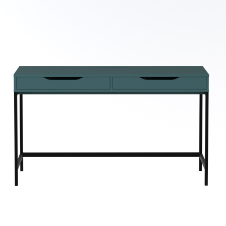 01910 Стол письменный, серо-бирюзовый / черный, 132x58x76 см