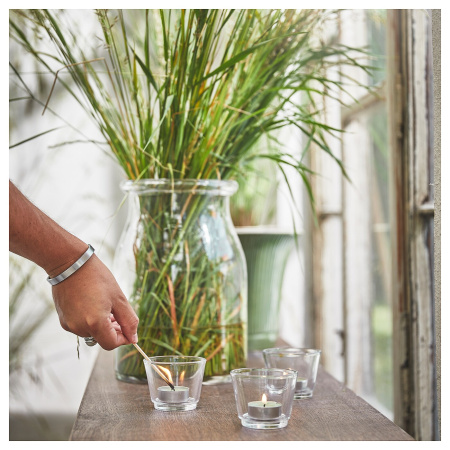 40504249 Свеча греющая ароматическая, свежая трава/светло-зеленый, 3,5 часа, 30 шт.