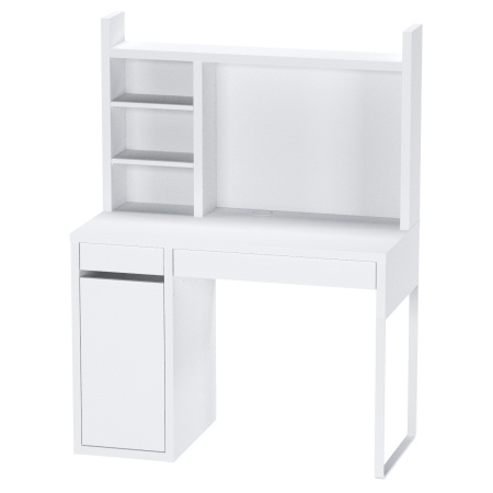02399 Надстройка для стола письменного, белый, 105х65х17 см