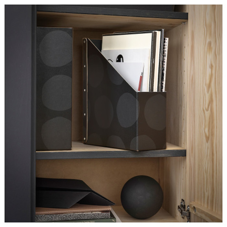 20595995 Подставка для журналов, узор круги / серый, 2 шт.