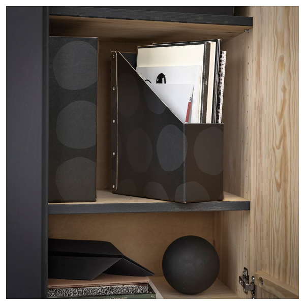 20595995 Подставка для журналов, узор круги / серый, 2 шт.