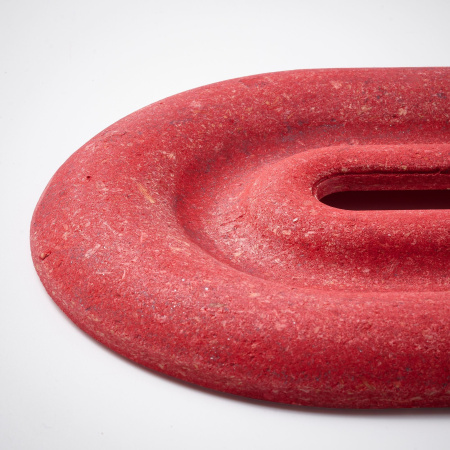 90611058 Подставка под горячее,овальный/коричневый/красный, 26х16 см, 2 шт